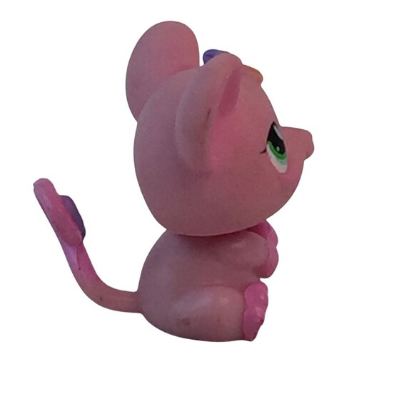 Littlest Pet Shop LPS Mouse Gray #1203 Pink #303 Mice Lot of 2 Figures - Picture 5 of 11